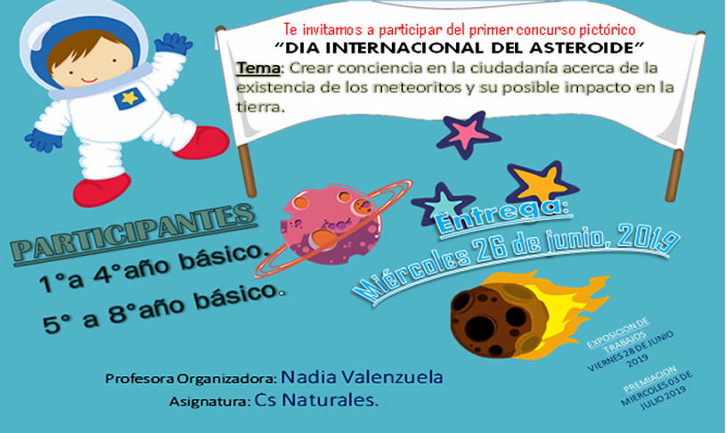 Concurso «Día internacional del Asteroide»