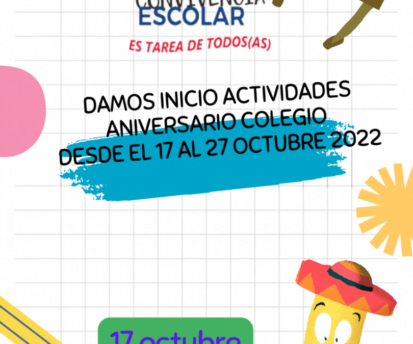 Actividades Aniversario Colegio