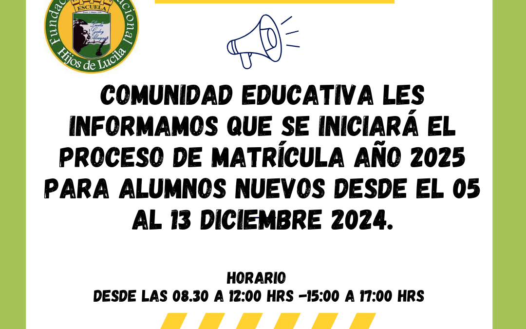 Matriculas 2025